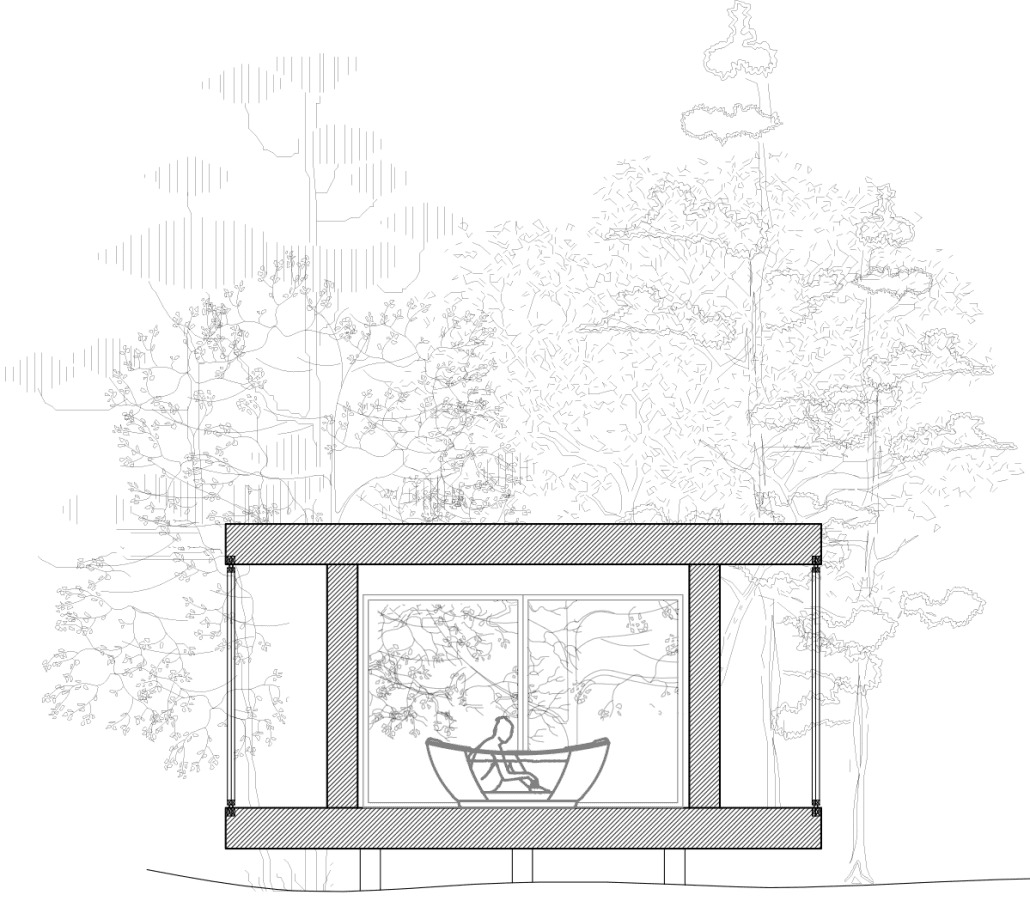 Nyckelfärdigt spa i natur