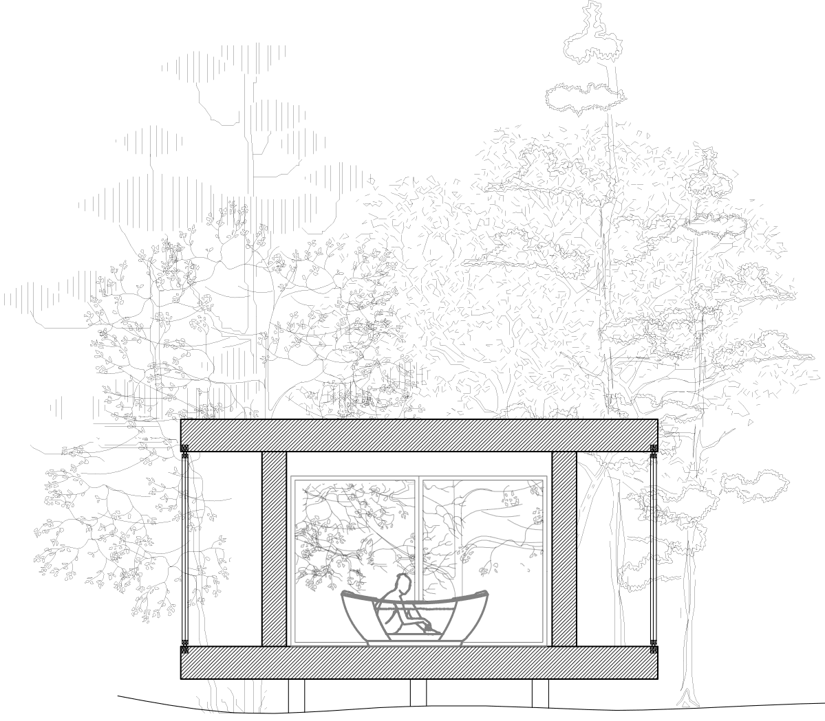 Nyckelfärdigt spa i natur